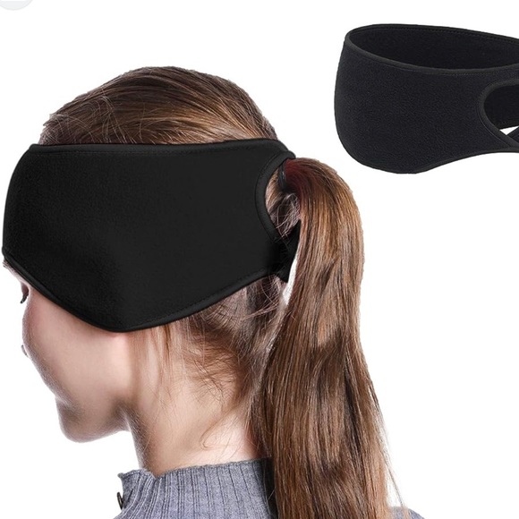 SLEEFS Ear Warmer Ponytail Headbands - Picture 2 of 3